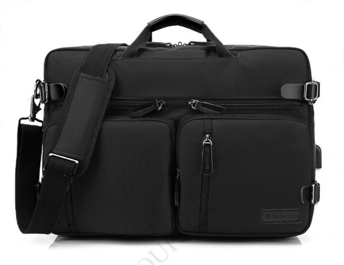 Geanta laptop/Rucsac, Zagatto&reg;, Negru, laptop 17.3 inch, 33x48x14 cm, ZG245