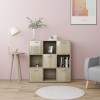 VidaXL Bibliotecă, stejar Sonoma, 90 x 30 x 90 cm, lemn prelucrat 802933