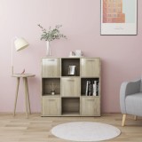 Gossi biblioteca, stejar sonoma, 90 x 30 x 90 cm, lemn prelucrat