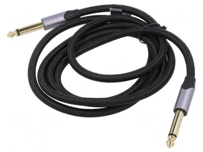 Cablu Audio Jack 3.5mm la 6.3mm, 1.5m, Negru foto