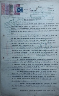 1940 Contract imobilar Contesa Maria (Marusia) Magdalena Paul Keller / Darian 59 foto