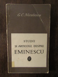 G. C. Nicolescu - Studii si articole despre Eminescu