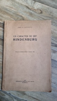 Gh. Gheorghiu - Un caracter de sef Hindenburg foto