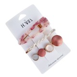 Cumpara ieftin Set de 3 agrafe par roz elegante I