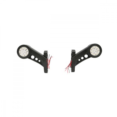 Set lampi laterale de gabarit cu LED 12-24V, rosu-alb, PVC elastic Breckner Germany foto