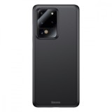 Cumpara ieftin Husa Samsung Galaxy S20 Ultra 5G, Baseus Wing Case, Negru, Grosime 0.4 mm