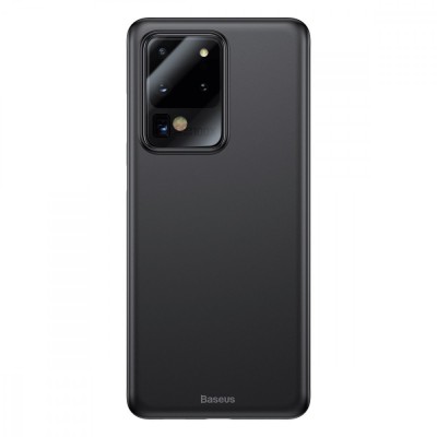 Husa Samsung Galaxy S20 Ultra 5G, Baseus Wing Case, Negru, Grosime 0.4 mm foto