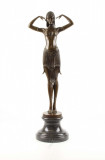 Dansatoare Scrab - statueta Art Deco din bronz DC-19, Nuduri