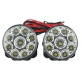 Lumini de zi rotunde 9 led*0,5W 12V