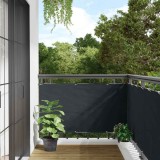 vidaXL Prelată balcon, material textil oxford, 75 x 400 cm, antracit 42324