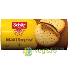 Biscuiti cu Crema de Cacao fara Gluten - Maxi Sorrisi 250g