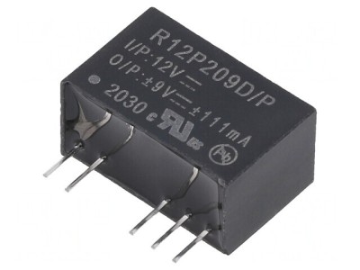 Convertor DC/DC 2W 12V la 9V și -9V foto