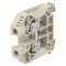 Conector Șine 16mm2 1 Pista 2 Borne Bej 11,9mm