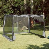 vidaXL Cort interior din plasă Gri 303 x 303 cm