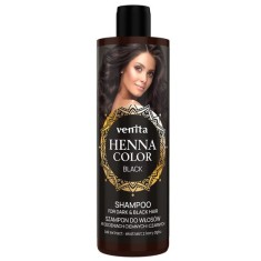 Sampon Henna Color Black, pentru par negru sau inchis la culoare, Venita 300ml foto