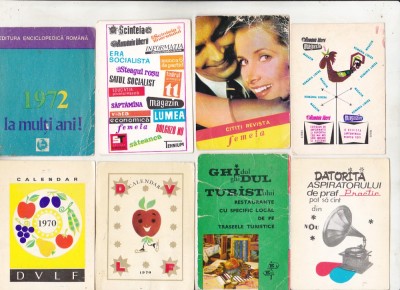 bnk cld Calendare de buzunar - Romania - lot 70 calendare 1970-1979 foto