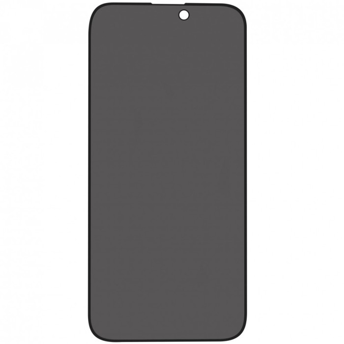 Folie sticla protectie ecran Privacy Full Glue margini negre pentru Apple iPhone 16 Pro