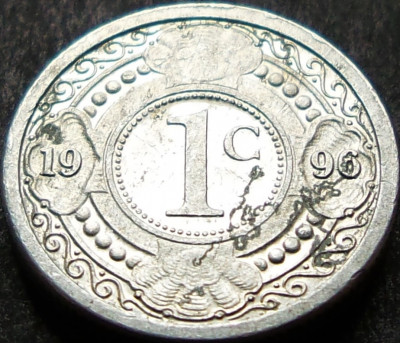 Moneda exotica 1 CENT - ANTILELE OLANDEZE (Caraibe), anul 1996 * cod 980 foto