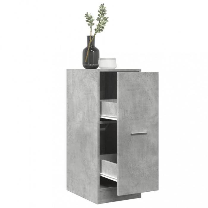 vidaXL Dulap de farmacie, gri beton, 30x41x77,5 cm, lemn prelucrat