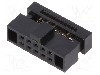 Conector IDC, 10 pini, pas pini 1.27mm, ADAM TECH - HFCS-A1-10-G