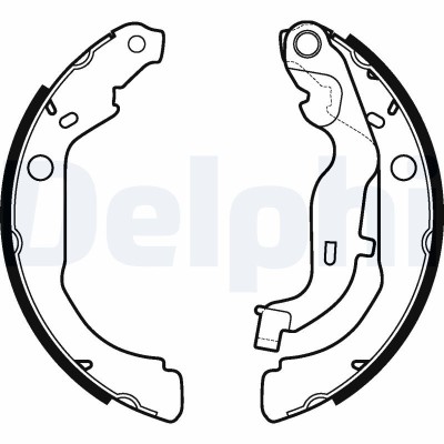DELPHI LS2127 Set saboti frana foto