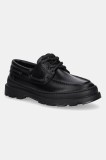 Camper pantofi de piele Brutus+ culoarea negru, cu toc plat, K201840-002