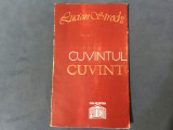 carte poezii cu dedicatie - Cuvantul cuvant de Lucian Strochi anul 1994 !