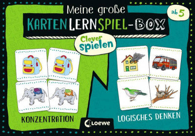 Clever spielen - Meine gro&amp;szlig;e KartenLernSpiel-Box - Konzentration/Logisches Denken foto