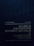 N. Apostolescu - Bazele cercetarii experimentale a masinilor termice (1979)