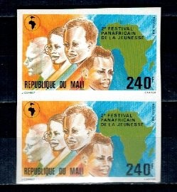 Mali 1983 - Copii, Mi270 pereche ndt neuzata foto