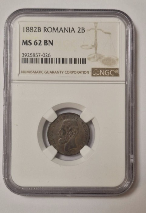 2 BANI 1882 MS62BN .