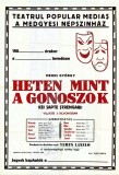 A1873 Afiș Teatrul popular din Mediaș, anii 1980