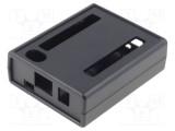 Carcasă HAMMOND ABS neagră pentru calculator BeagleBone Black 77mm