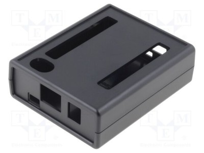 Carcasă HAMMOND ABS neagră pentru calculator BeagleBone Black 77mm foto