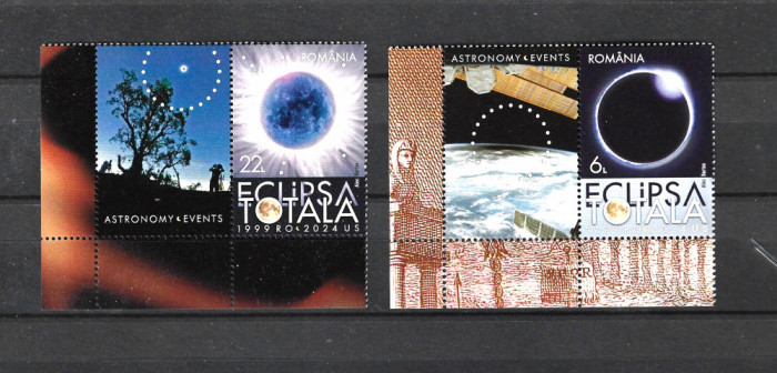 ROMANIA 2024 - ASTRONOMIE, EVENIMENTE, VINIETA, MNH - LP 2461