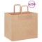vidaXL Pungi de h&acirc;rtie 250 buc cu m&acirc;nere maro 32x22x28 cm