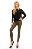 N552-1 Bluza eleganta accesorizata cu franjuri la baza