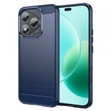Husa Techsuit Carbon Albastra pentru Honor 400 Lite - Protectie Premium