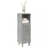 vidaXL Dulap de baie, gri beton, 30 x 30 x 95 cm, PAL