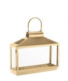 Cumpara ieftin Set 4 felinare otel auriu Nilak 34x11x27.5 cm