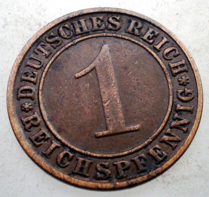 B.263 GERMANIA WEIMAR 1 REICHSPFENNIG 1935 A