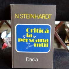 CRITICA LA PERSOANA INTAI - N. STEINHARDT