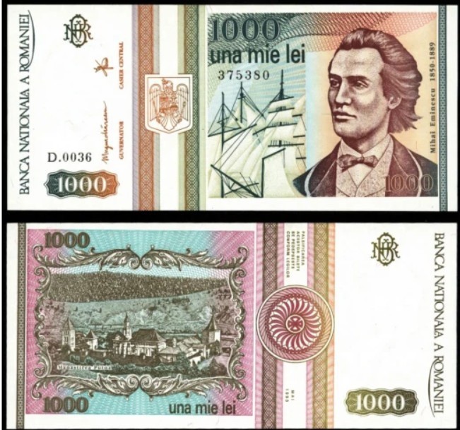 Romania 1993 - 1000 lei UNC