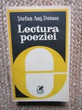 Lectura Poeziei - Stefan Augustin Doinas - Cartea Romaneasca 1980
