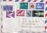 FILATELIE TEMATICA - PLIC AFRICA DE SUD TEMATICA PASARI AIRMAIL
