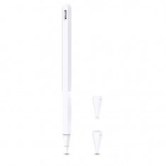 Husa Silicon Apple Pencil 2 - Tech-Protect Smooth White foto