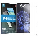 Folie Protectie Ecran Mocolo pentru Samsung Galaxy S21 5G, Sticla securizata, Full Face, Full Glue, Neagra