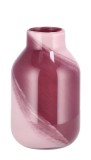 Cumpara ieftin Vaza flori sticla roz 17 x 28 cm