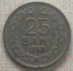 (MR22) MONEDA ROMANIA - 25 BANI 1953, REPUBLICA POPULARA ROMANA, RARA foto