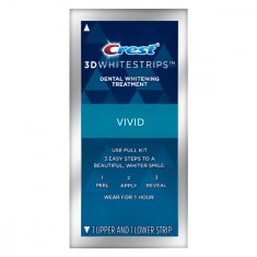 Benzi Crest 3D White Classic Vivid, 1 plic, 6% concentratie, tratament albire dinti foto